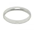 Womens Polished Solid 925 Sterling Silver Wedding Ring Band  
