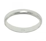 Ladies Solid Silver Wedding Band Ring Polished