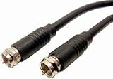 Cable, RG6 Coaxial, 50', Satellite, F-Type Male to Male
