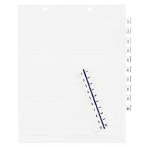 TABBIES / Legal Index Tabs, 21-30, 10 Tabs, Blue Edge / TAB58002 / Sold as 100 Per Pack / Mfr Part # 58002