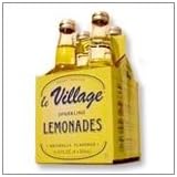 French Sparkling Limonade Clear 4 Glass Bottles by Le Village