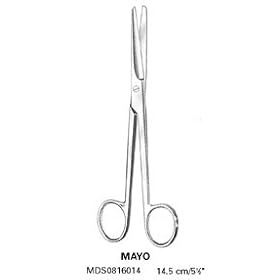 [Itm] Beveled Blades, Straight, Bl/Bl, 6", 15 cm [Acsry To]: Diss. Scissors, Mayo... see description
