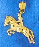 14K Gold Equestrian Charm by Dazzlers