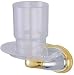 Elements of Design EBA626CPB Magellan Toothbrush/Tumbler Holder, Chrome/Polished Brass