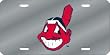 Cleveland Indians Laser Cut Silver License Plate - SET OF 6 - Sports Merchandise