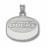 Anaheim Ducks New Puck Pendant - Sterling Silver Jewelry