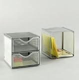  : Expression Wire Mesh 2 Drawer Cube, Pewter (ELD9E5600PEWT)