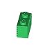 Lego Building Accessories 1 x 2 Green Profile Brick, Bulk - 50 Pieces per Package