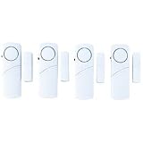 Mitaki-Japan 4pc Door/Window Wireless 90db Alarm With Magnetic Sensors Clam Shell