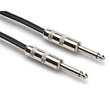 Hosa SKZ-605 5-Feet Zip Cable 1/4-Inch TS to Same - Black