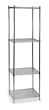 Storelogic 2KPE3 Shelving, Starter, H 85, W 36, D 24, Chrome