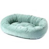 Bowsers Donut Dog Bed Diamond Microvelvet Collection (Size=Large,Color=Caribbean)