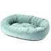 Bowsers Donut Dog Bed Diamond Microvelvet Collection (Size=Large,Color=Caribbean)