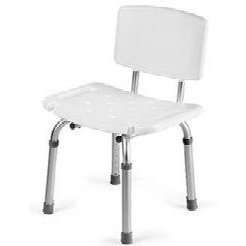 HealthPersonalCare: Medline Bath Bench with Back, White, Fully Assembled