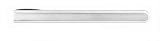Rhodium plated tie slide with brushed and polished finish with presentation box