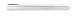 Rhodium plated tie slide with brushed and polished finish