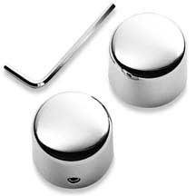 H-D Classic Chrome Front Axle Nut Cover Kit- 43061-04