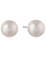 14k Gold 7.5-8mm White Freshwater Cultured AA Quality Pearl Earrings