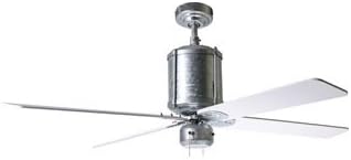 Period Arts IDY-GV, Industry Galvanized 52" Outdoor Ceiling Fan with PER-52-WH Blades