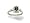 14K White Gold Genuine Emerald-cut Smoky Quartz and Diamond Ring - Size 4