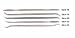 DIAMOND RIFFLER FILE SET OF 5-126 GRIT-COARSE