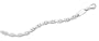 Sterling Silver "H" Link Bracelet w/ Small Identification Plaque, 8.5"