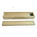 Colouring Pencils in Wooden Ruler Box