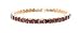 L. Erickson USA Squared Stone Swarovski Stretch Bracelet - Smoked Topaz Swarovski
