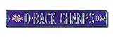 Steel Street Sign: &acute; D - BACK CHAMPS DR &acute; - B0001LSAJ6
