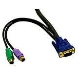 Cables to Go 3-in-1 Universal Hi-Resolution - keyboard / video / mouse (KVM) cable - 6 ft ( 29625 )