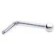 Solid 14KT White Gold 1.5mm Ball L-Shaped Nose Ring - 18 Gauge