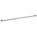 Stainless Steel Tubular Metric Pull Handle with Threaded Studs, Round Grip, Black Matte Finish