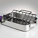 Gordon Ramsay by Royal Doulton 14 Tri-Ply Roaster with V-Rack