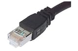 Shielded Cat. 5E Low Smoke Zero Halogen Cable, RJ45 M-M, 150.0 ft, Color: Black