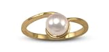 Orbit Japanese Akoya Cultured Pearl Ring