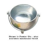 "BON CHEF 3030S BLKS - 9-oz Kettle-Style Soup Bowl, Aluminum/Black Speckled"