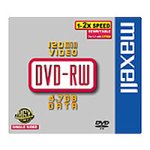 Maxell DVD-RW Rohlinge 4.7GB 2x 5er Pack Jewel Case Preisvergleich