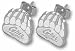 Montana Grizzlies 3/8" "Griz Paw" Post Earrings - ...
