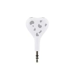 Bone - Bone Share - AP09011-W - Adaptateur pour brancher 2 �couteurs - Blanc