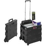 SAF4054BL 1.2 Cu. Ft. Capacity Stow-Away Crate, 16-1/2w x 3-1/2d x 18h, Black
