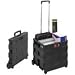 SAF4054BL 1.2 Cu. Ft. Capacity Stow-Away Crate, 16-1/2w x 3-1/2d x 18h, Black