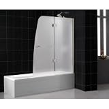 Dreamline Aqua Tub Door for 48 or Larger Openings with Right Hand Configuration and Frosted Glass SHDR-3148586-04-FR2