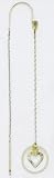 14kt Threader Earrings w/ Heart - ES1775