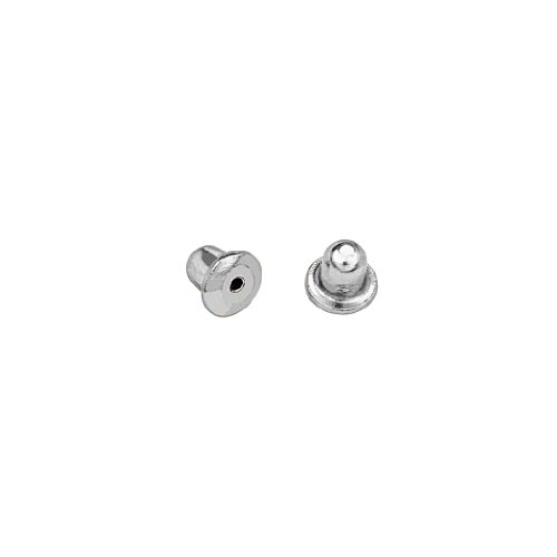 Sterling Silver Rhodium Plated Screw-back For TWJC Silver Stud Earrings Only