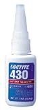 Loctite 43004 430 Super Bonder, Cyanoacrylate for Close Fitting Metal Parts, Clear, 3 gm tube