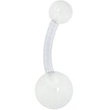 BIOPLAST Glacier GLOW in the DARK Belly Ring