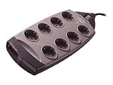 Belkin Surgemaster 8 Socket With Telephone Protection 4m, Grey