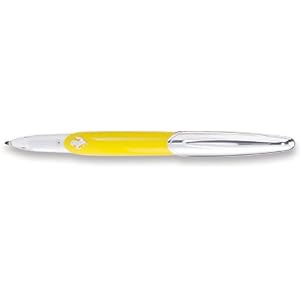 Montegrappa for Ferrari Sterling Silver and Yellow Lacquer Ballpoint Pen