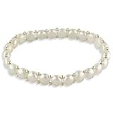 14k Yellow Gold Cultured Button Pearl Stretch Bracelet