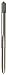 HSLT-5618 5/16-18 Left Hand High Speed Steel 4 Flute Ground Thread Plug Tap